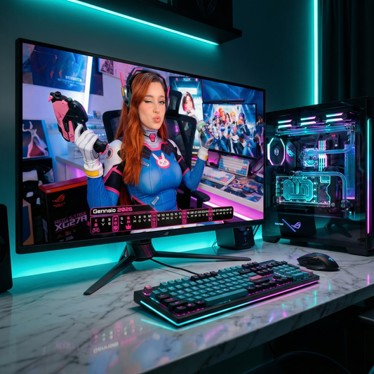 🗓️ Calendario DIGITAL 2026: Calendario, Wallpaper Cosplay, Gaming Quest