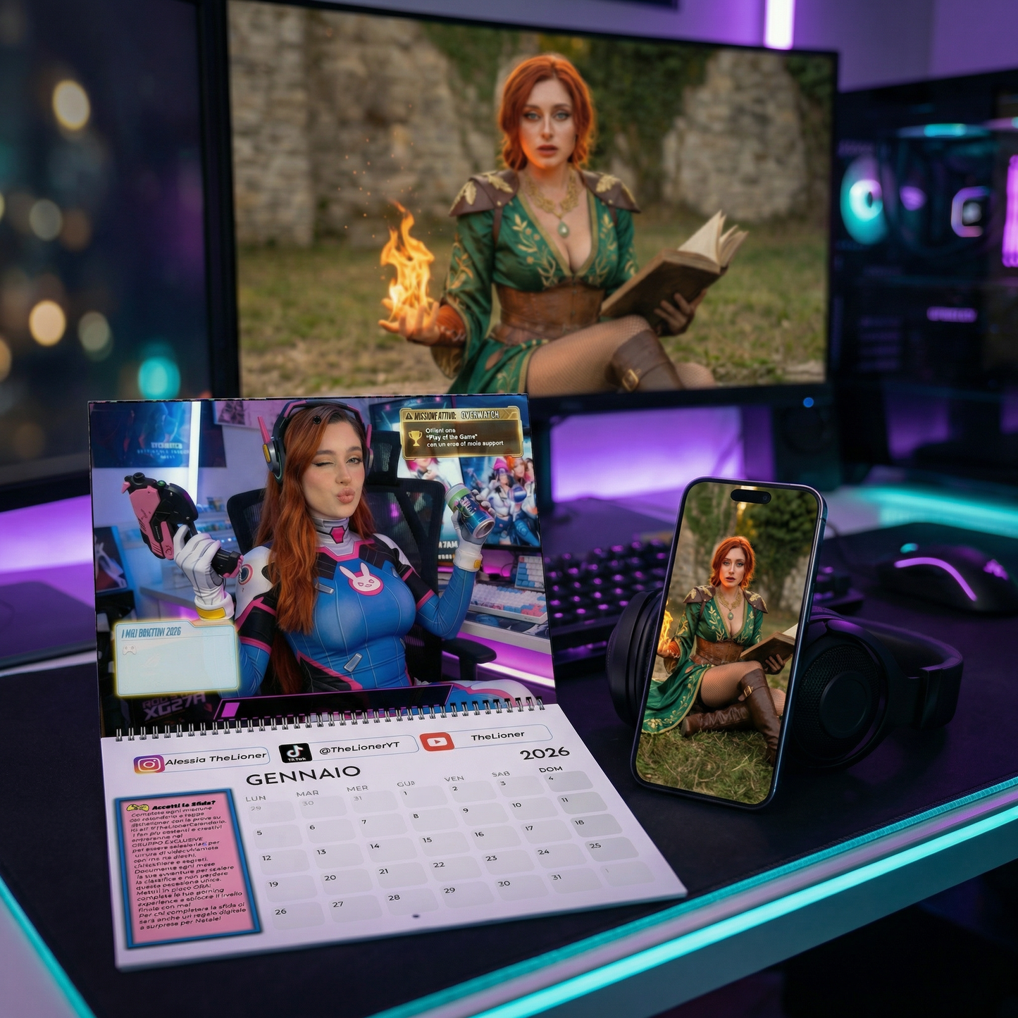 Ultimate Bundle 🗓️ Calendario 2026 (Physical + Digital)  TheLioner Cosplay & Gaming Experience
